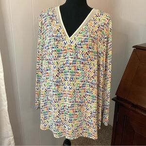 Vince Camuto Long Sleeve V-Neck Blouse